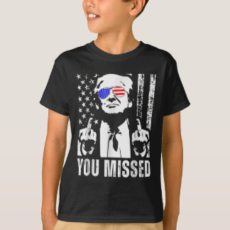 ユー恋しく思ス・トランプ2024米国国旗おもしろい（フラン） Tシャツ