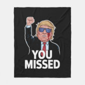 ユー恋しく思ド・トランプ フリースブランケット (正面)