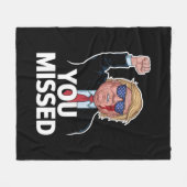 ユー恋しく思ド・トランプ フリースブランケット (正面(横))