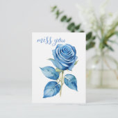 ユー恋しく思ブルーバラ ポストカード (スタンド正面)