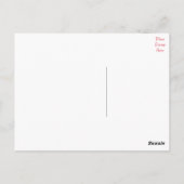 ユー恋しく思ポメラニア犬子犬あいさつ葉書 ポストカード (裏面)