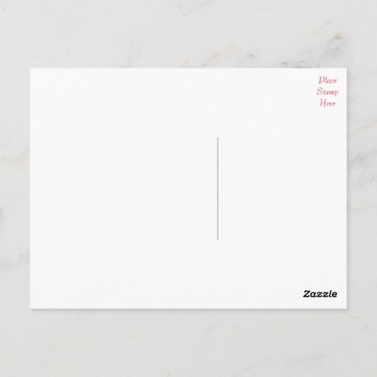 ユー恋しく思ポメラニア犬子犬あいさつ葉書 ポストカード (裏面)