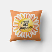 ユー感じス・ライク・サンシャイン装飾用クッション クッション (裏面)
