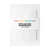 ユー来ズレインボーゲイ結婚ズ 招待状ベリーバンド (正面例)