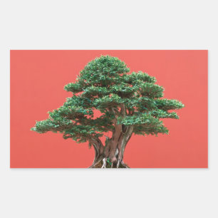 ユー盆栽 長方形シール