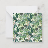 ユー素朴カリの水感謝してい色 ノートカード (裏面)