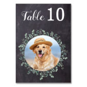 ユー素朴カリモダン写結婚真 テーブルナンバー (正面)