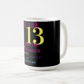 ユー13公式10代の若者誕生日マグカップ コーヒーマグカップ (正面右)