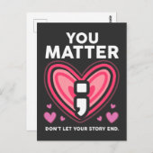 ユー·アテア·ストーリーセミコロン·メンタル·ヘルス·認識度 ポストカード (正面/裏面)