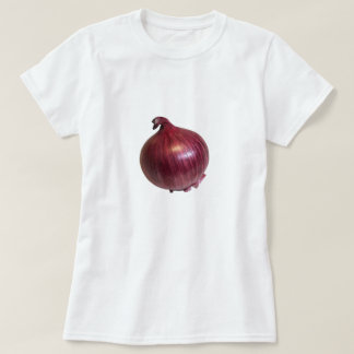 「ユー・キャント・ラッシュ・オニオンズ」コットンTシャツ ホワイト Tシャツ