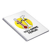 ユー ギミー 大腿骨 面白い歌の骨 パン ノートブック (右側)