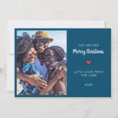 「ユー・バターナットの叫び」フラットフォトクリスマスカード シーズンカード (裏面)