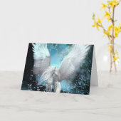 ユー・ミ与え・ウィング・ペガきらめくサス カード (黄色い花)