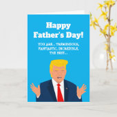 ユ父の日のトランプ漫画グリーティングカード 面白い カード (黄色い花)