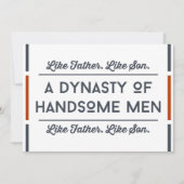 ユ父の日の面白いカード息子から サンキューカード (正面)