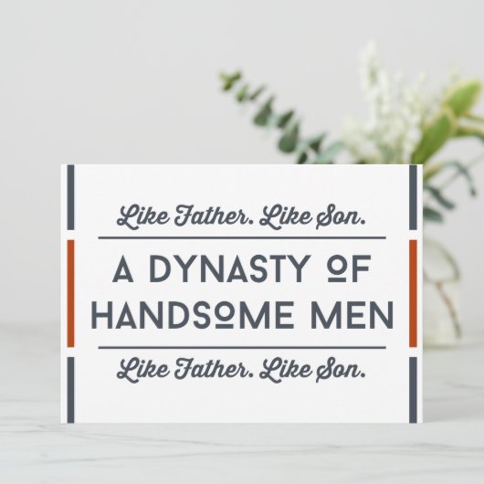 ユ父の日の面白いカード　息子から サンキューカード (スタンド正面)