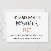 ユ父の面白い皮肉な誕生日カード 招待状 (正面)