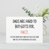 ユ父の面白い皮肉な誕生日カード 招待状 (スタンド正面)