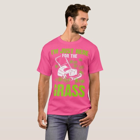 ユ男のための面白い芝刈りギフト ランドスケープ Tシャツ (正面フル)