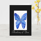 ユ考えるーバタフライ カード (黄色い花)