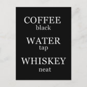 ユ面白いウィスキーの名言 お酒のジョーク ギフト ポストカード (正面)