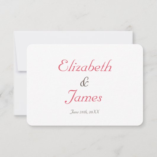 ユ面白いカスタマイズされた結婚式の出欠確認カード 出欠カード (裏面)