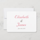 ユ面白いカスタマイズ結婚式出席確認カード 出欠カード (裏面)