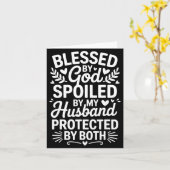 ユ面白いシルエット妻アート 女性 ガールズ Mpy オールド 夫 カード (黄色い花)