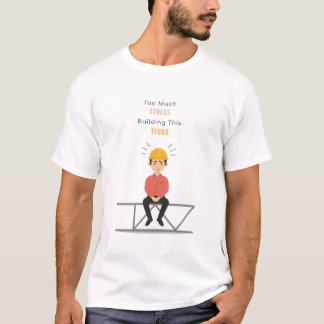 ユ面白い土木エンジニアTシャツ ストレス Tシャツ