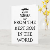 ユ面白い父の日のカード息子から カード (黄色い花)