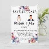 ユ面白い結婚式招待状 招待状 (スタンド正面)