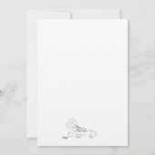 ユ面白い結婚式招待状 招待状 (裏面)