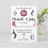 ユ面白い結婚式招待状 招待状 (スタンド正面)