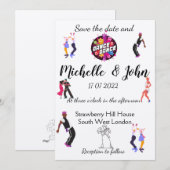 ユ面白い結婚式招待状 招待状 (正面/裏面)