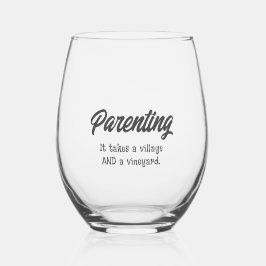 ユ面白い育児名言 ステムなしワイングラス