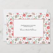 ユ merryなクリスマスのカップル シーズンカード (裏面)