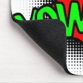 ヨウザ!!アートポップ・アートのマウスパッド – ネオングリーン漫画バースト マウスパッド (コーナー)