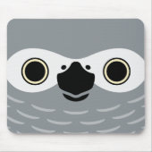 ヨウムの顔 マウスパッド (正面)