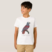 ヨウム 赤変種 Psittacus Erithacus Tシャツ (正面フル)