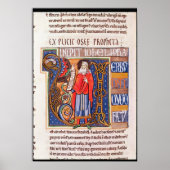 ヨエルを描いた歴史イニシャル「U」 ポスター (正面)