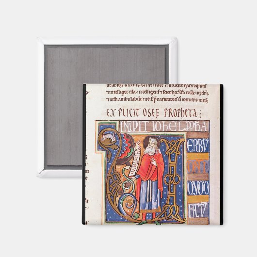 ヨエルを描いた歴史イニシャル「U」 マグネット (正面/裏面)