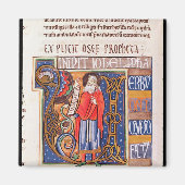 ヨエルを描いた歴史イニシャル「U」 マグネット (正面)