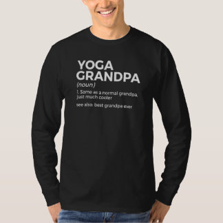 ヨガおじいちゃん 最高のおじいちゃん ヨガポーズ Tシャツ