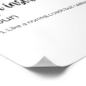 ヨガおもしろいインストラクター定義 ポスター (角)