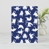 ヨガおもしろいスポーツの青い猫 案内状 (スタンド正面)