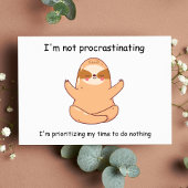 ヨガおもしろいスロス ポストカード