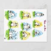 ヨガおもしろいハガキ ポストカード (正面)