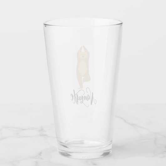 ヨガおもしろいポーズベア タンブラーグラス (裏面)