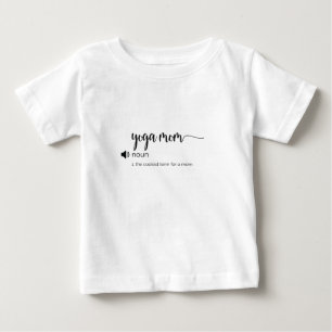 ヨガおもしろいマムの定義 ベビーTシャツ