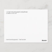 ヨガおもしろいユーモアポーズハガキ – 戻って見て! ポストカード (裏面)